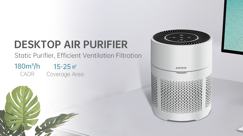 Desktop Air Purifier Static Purifier, Efficient Ventilation Filtration