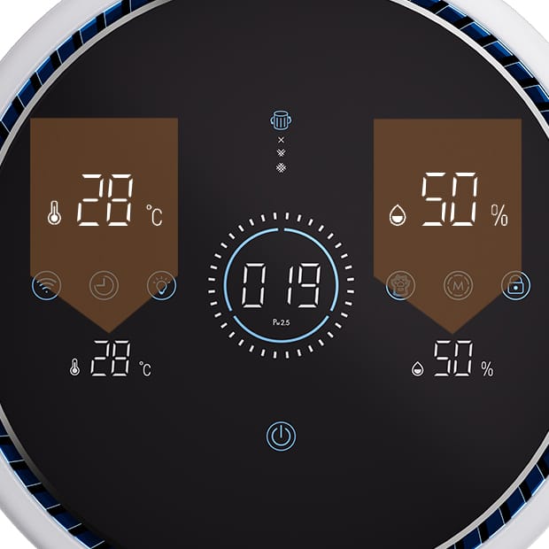 Water humidification filter